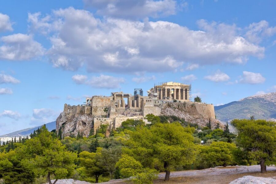 Athens: Acropolis and Mythology Highlights Small Group Tour - Temple of Olympian Zeus: seeing the scale before the climb