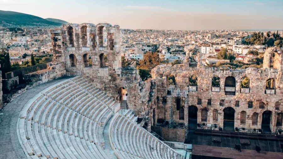 Athens: Acropolis and Mythology Highlights Small Group Tour - Theatre of Dionysus: Athens as a city that staged ideas
