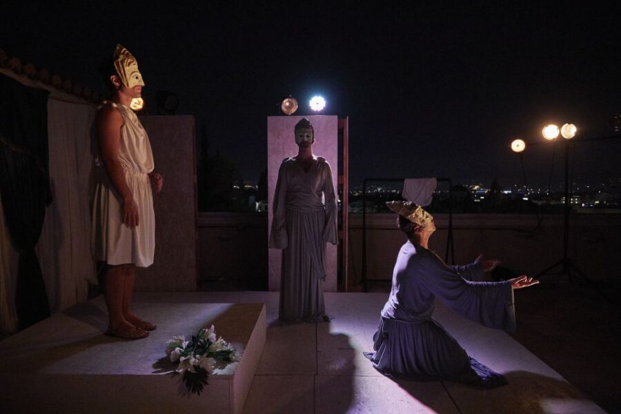 Athens: Ancient Greek Theater Performance - Sound, seating, and the night effect under the Acropolis