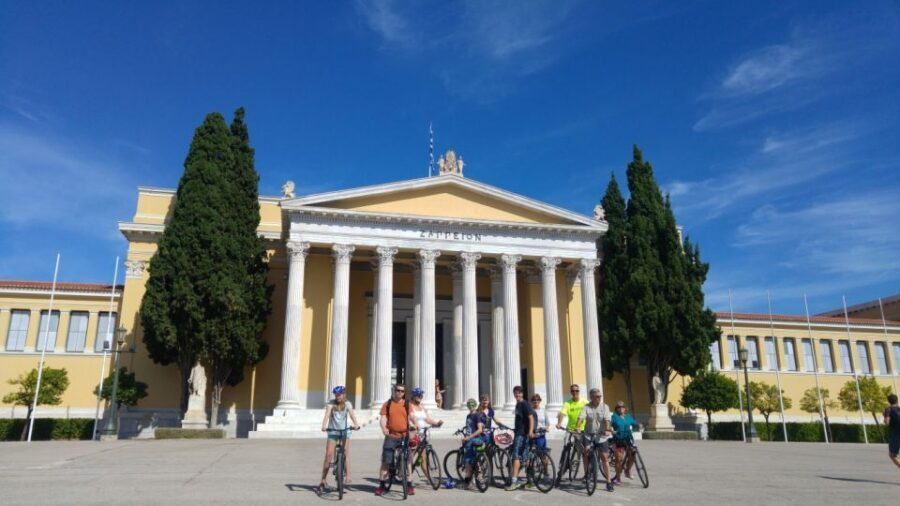 Athens: City Bike tour with Acropolis Visit Option - Filopappou, Monastiraki, and church-stop Athens