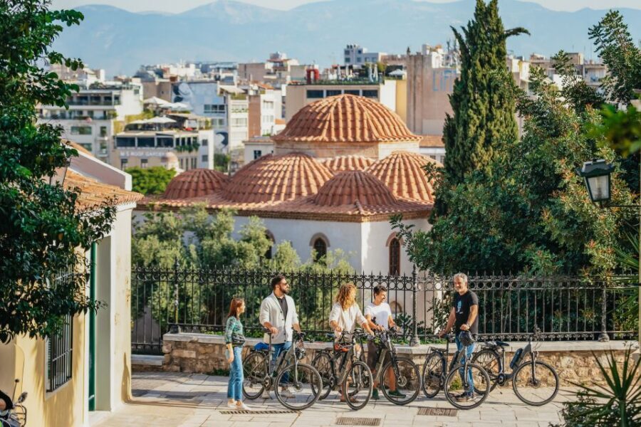 Athens: City Electric Bike Tour with Acropolis Visit Option - Monastiraki and the Athens City Cathedral break you’ll actually appreciate