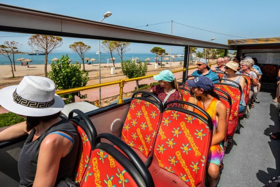 Athens: City Sightseeing Hop-On Hop-Off Bus Tour - Riviera and Beach upgrades: from Faliro to Vouliagmeni Lake