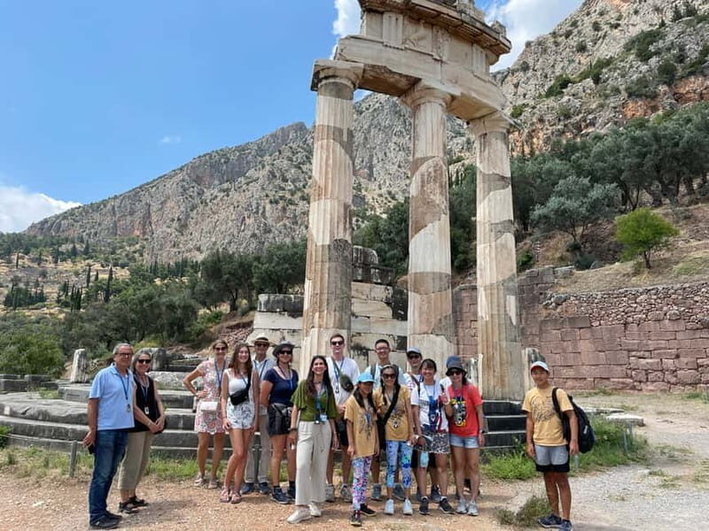 Athens: Delphi Oracle & Museum Tour with a Licensed Guide - Delphi Archaeological Site: Temple of Apollo and the oracle area
