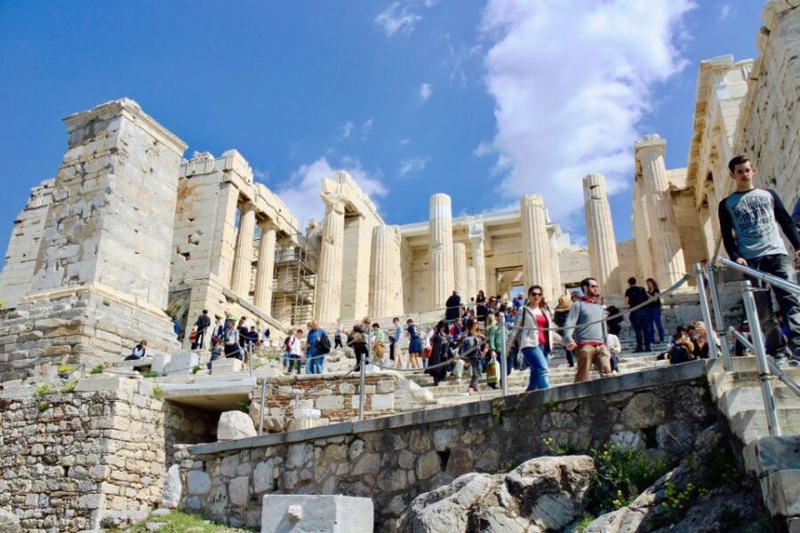 Athens: Guided Tour of Acropolis & Parthenon with Tickets - Finding the tour fast: outside Acropolis Metro