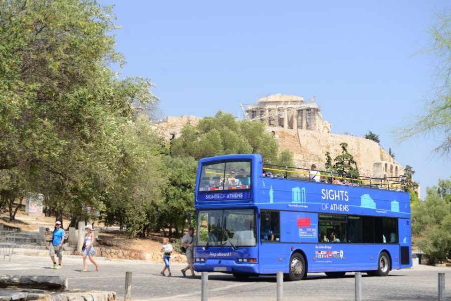 Athens, Piraeus, and Coastline: Blue Hop-On Hop-Off Bus - Green Line (Vouliagmeni) for thermal baths and beach scenery
