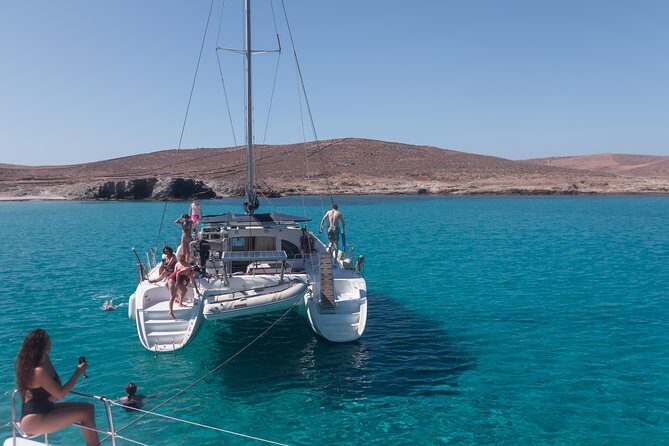 Catamaran Day & Sunset Cruises with meals Drinks and transportation - A 5-Hour Mykonos Catamaran That Actually Feels Like Time Off