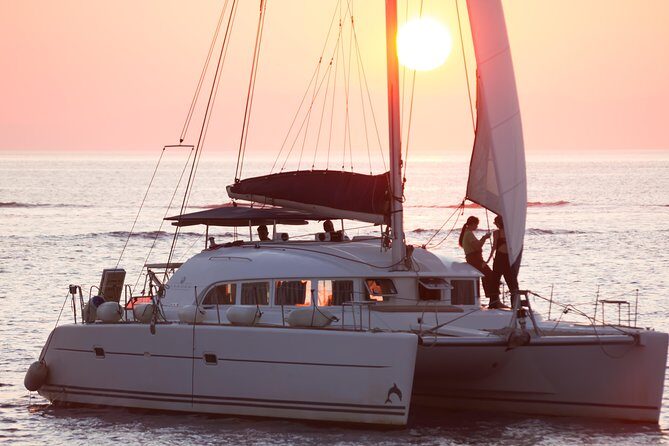 Catamaran Day & Sunset Cruises with meals Drinks and transportation - Homemade Rose Wine, Seafood Pasta, and a Real On-Board Meal