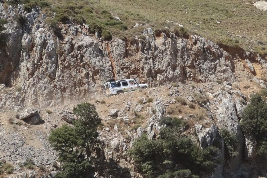 Crete: Land Rover Safari on Minoan Route - Greek Mythology Park plus a taverna lunch with unlimited wine