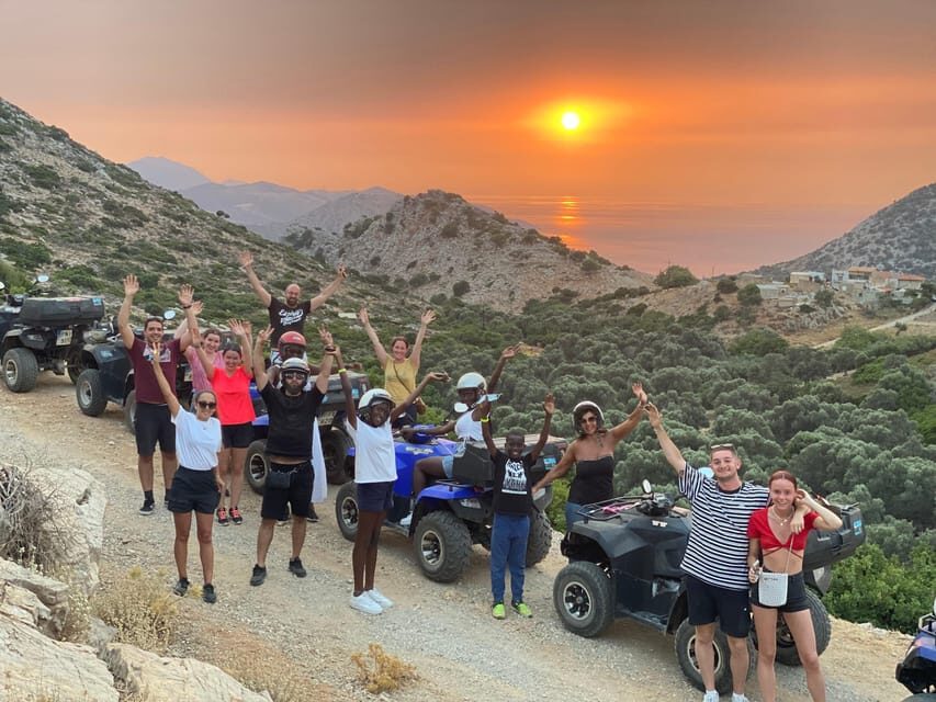 Crete: Sunset or Morning Quad with Local Products Tasting - Achlada: the abandoned ghost village stop (and what you’ll learn there)