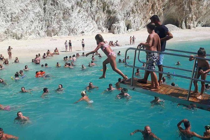 Explore Ionian Sea with its 50 shades of blue on Makedonia Palace - Stop 1: Porto Katsiki for quick photos and instant “wow”