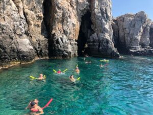 Faliraki: Boat Trip to Afantou Caves, Antony Quinn, Ladiko - Anthony Quinn Bay Swim: Snorkeling, Fish Feeding, and Easy Photos