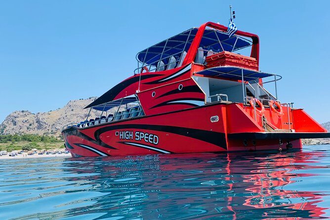 Fast Boat To Symi with a swimming stop at St George's Bay! (Only 1hr journey) - Meeting at Rhodes Sea Lines: Beat the Stress Before You Beat the Waves