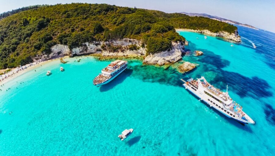 From Corfu: Day Cruise to Paxos, Antipaxos, and Blue Caves - Paxos Blue Caves: the part you’ll talk about later