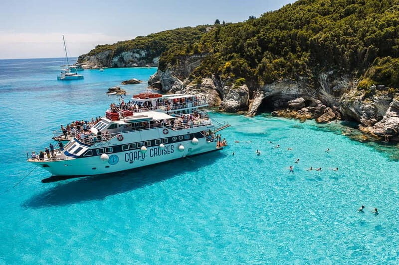 From Corfu: Day Cruise to Paxos, Antipaxos, & the Blue Caves - Antipaxos island swim: the water stop you’ll remember