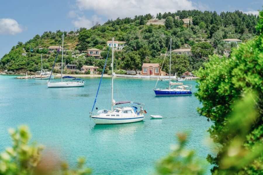 From Corfu Island: Antipaxos & Paxos Blue Caves Boat Cruise - Where to Sit on the Boat: Views, Shade, and Comfort