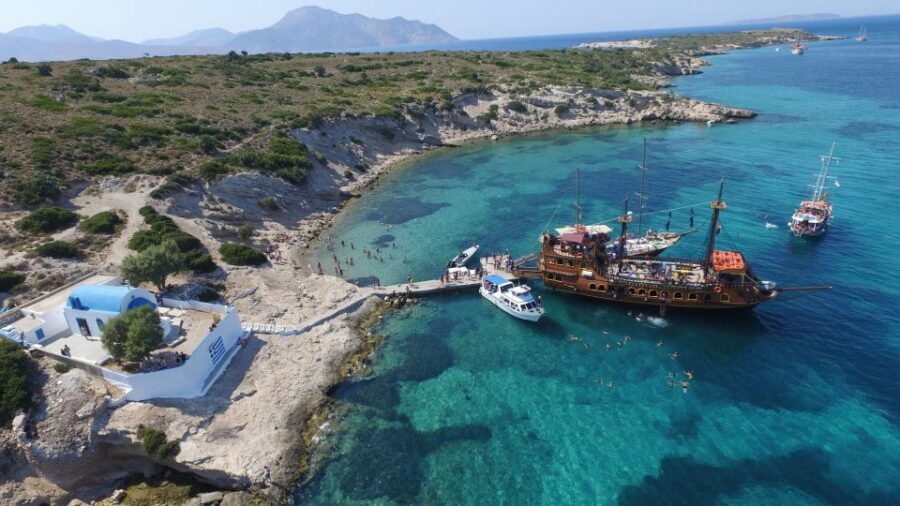 From Kos: 3-Island Pirate Cruise with Lunch and Waterslide - What a 3-Island Pirate Cruise from Kos Feels Like