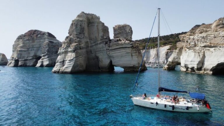 From Milos: Guided Day Cruise to Kleftiko With Lunch - Getting Started at Adamas Port and Why the First Hour Matters