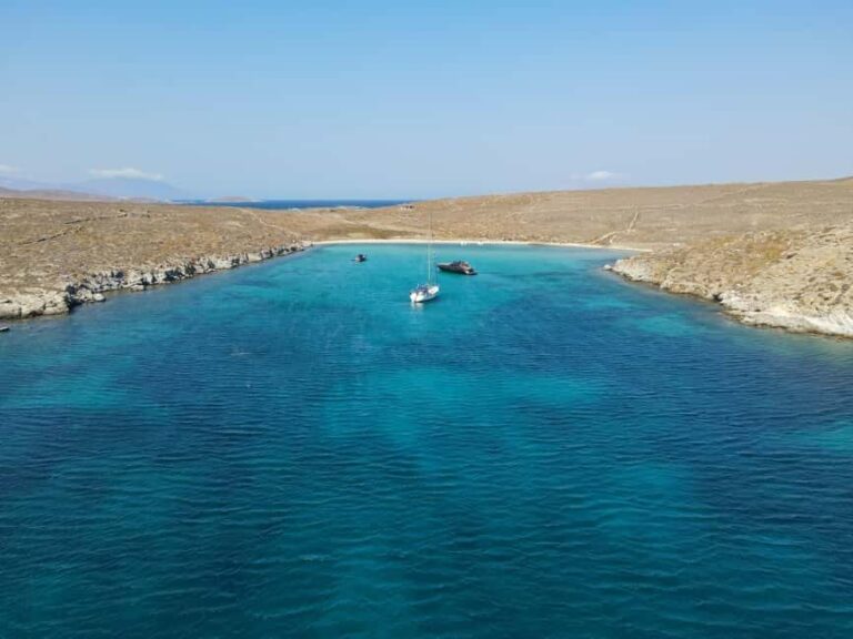 From Mykonos: Cruise to Delos and Rhenia with Lunch - Sailing to Rhenia: what that private-beach stop really feels like