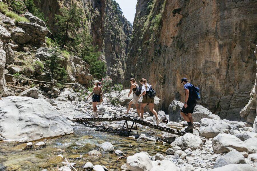 From Rethymno: Samaria Gorge Full-Day Trek, Pickup & Guide - Agia Roumeli: Swim Time, Food Options, and That Last Mile Energy