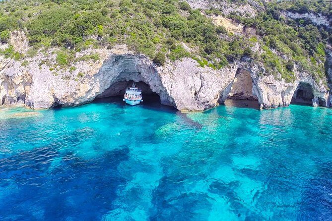Full-Day Boat Tour of Paxos Antipaxos Blue Caves from Corfu - A long day at sea, paced by cave time and swim time