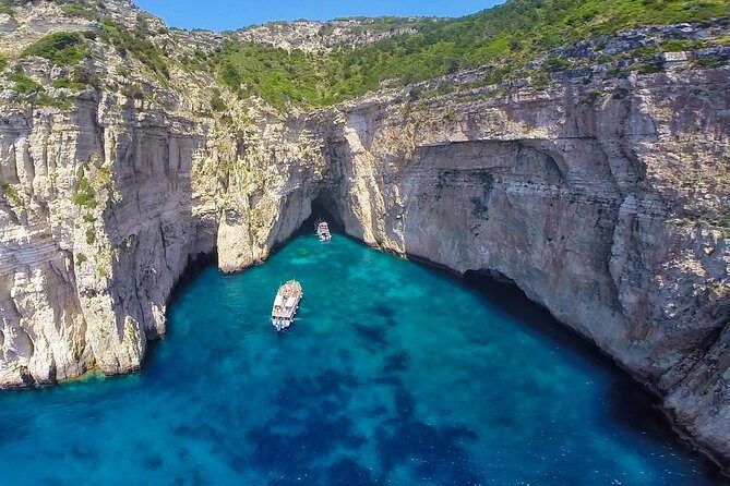 Full-Day Boat Tour of Paxos Antipaxos Blue Caves from Corfu - Antipaxos swim and snorkel at Mesovrika and Paradise-area water