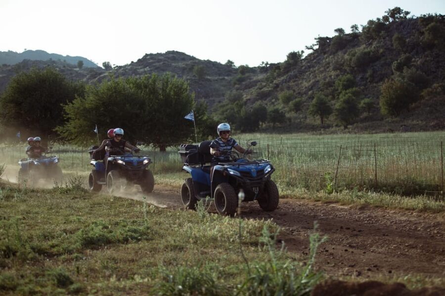 Georgioupolis Quad ATV Safari - The Cafe Break: Plan for Fruit and Water, Not a Full Long Lunch