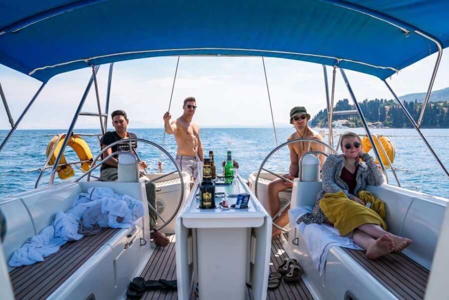 Gouvia: Corfu Island Sailing Trip with Snack and Soft Drinks - Boats, group size, and comfort: what to expect on deck