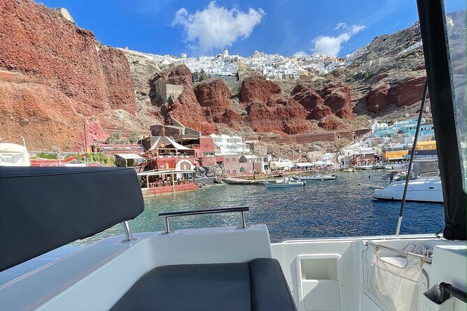 Half Day Premium Catamaran Cruise in Santorini including Oia - Swim and snorkeling tips so the short stops don’t frustrate you