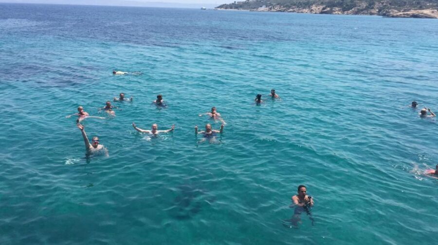 Kos Town: Kalymnos & Pserimos Day Cruise & Optional Transfer - Plati (Kalymnos) Lunch and Swim: Traditional Greek Food in the Middle of the Day