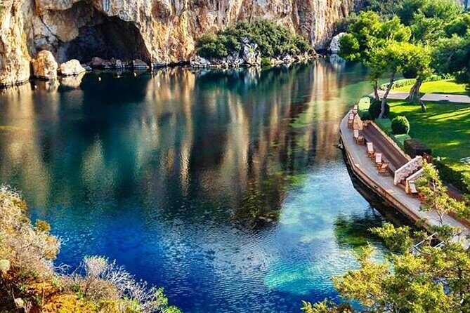 Lake Vouliagmeni Thermal Spa And Temple Of Poseidon Private Full Day Tour - A private A/C ride that actually improves the day