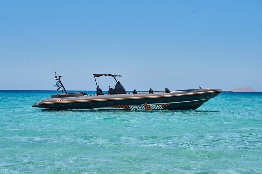 Limeniskos: Gramvousa and Balos Speedboat Tour with Drinks - Falasarna meeting point rules: don’t miss the boat