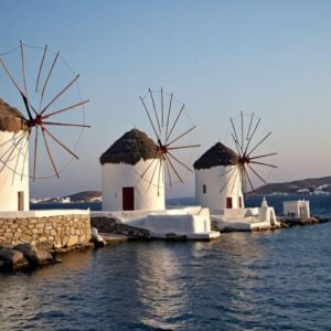 Mykonos: Small Group Tour for Cruise Passengers —Port Pickup - Port pickup and van ride: the day starts with less stress