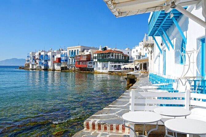 Mykonos Small Group Tour for Cruise Passengers — Port Pickup - Little Venice: the waterfront finale for color and cocktails