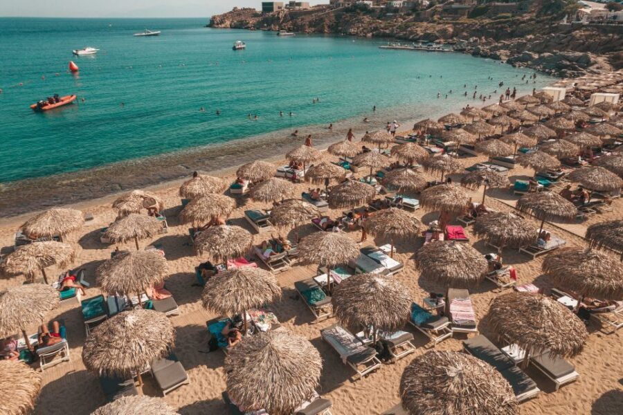 Mykonos: Super Paradise Beach with Sunbed at Thalas Mykonos - Thalas at Super Paradise Beach: the beach day setup you actually want