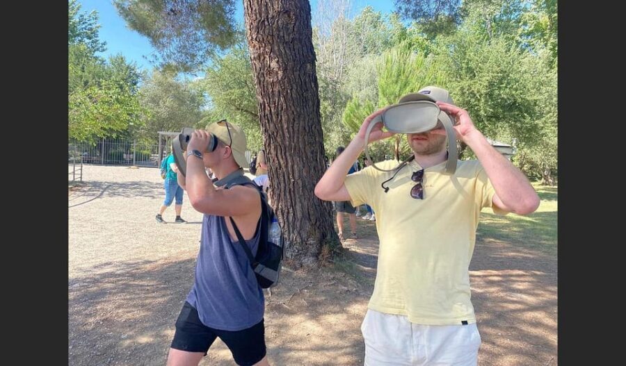 Olympia: The Famous VR Glasses Tour with Audio Guide - Crowds, water, and ceremony: Nymphaeum and the Olympic Flame