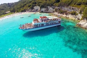 Paxos Antipaxos Blue Caves (Lakka Village) from Corfu - Paxos: entering the Blue Caves and riding the white-cliff views