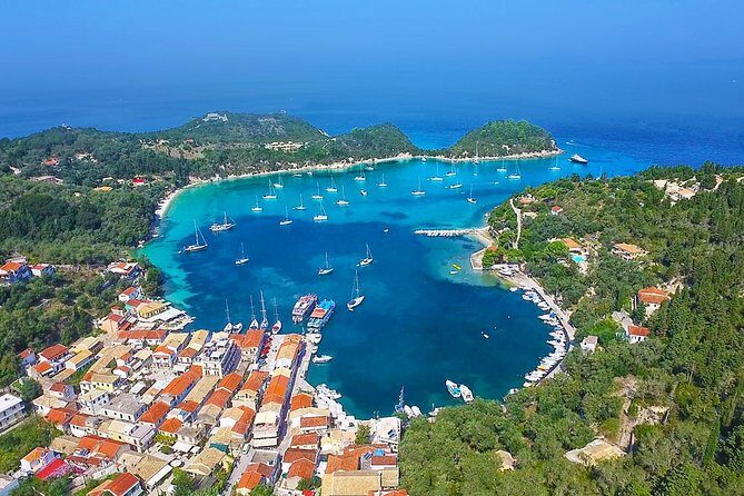 Paxos Antipaxos Blue Caves (Lakka Village) from Corfu - Boat atmosphere: music, seating stress, and how to snag a good spot