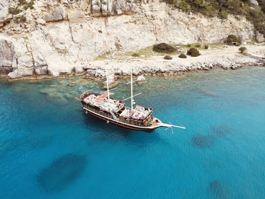 Rhodes: All Inclusive Day Cruise with BBQ & Unlimited Drinks - A wooden pirate-ship day built for swimming (not rushing)