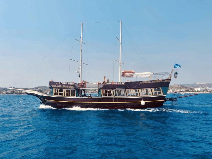 Rhodes: All Inclusive Day Cruise with BBQ & Unlimited Drinks - Top deck bean bags vs shaded seating below
