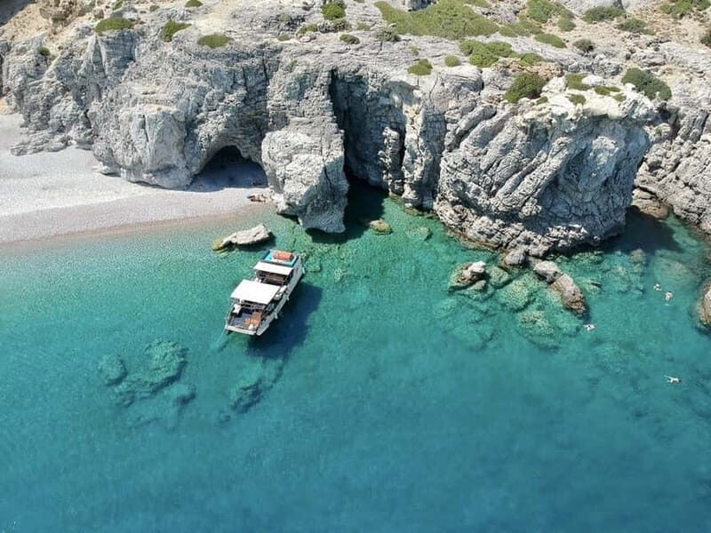 Rhodes: Anthony Quinn, Ladiko and Caves All-Inclusive Cruise - Boarding at Faliraki Port, with a clean plan for a short day
