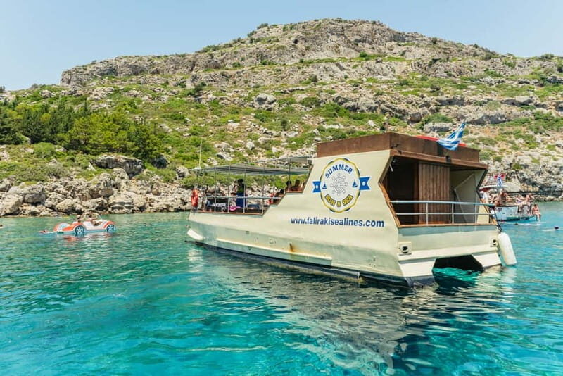 Rhodes: Anthony Quinn, Ladiko and Caves All-Inclusive Cruise - Anthony Quinn Bay: 40 minutes to swim where the photos come from