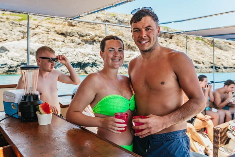 Rhodes: Anthony Quinn, Ladiko and Caves All-Inclusive Cruise - Ladiko Bay snorkeling stop: the host shows you where to go