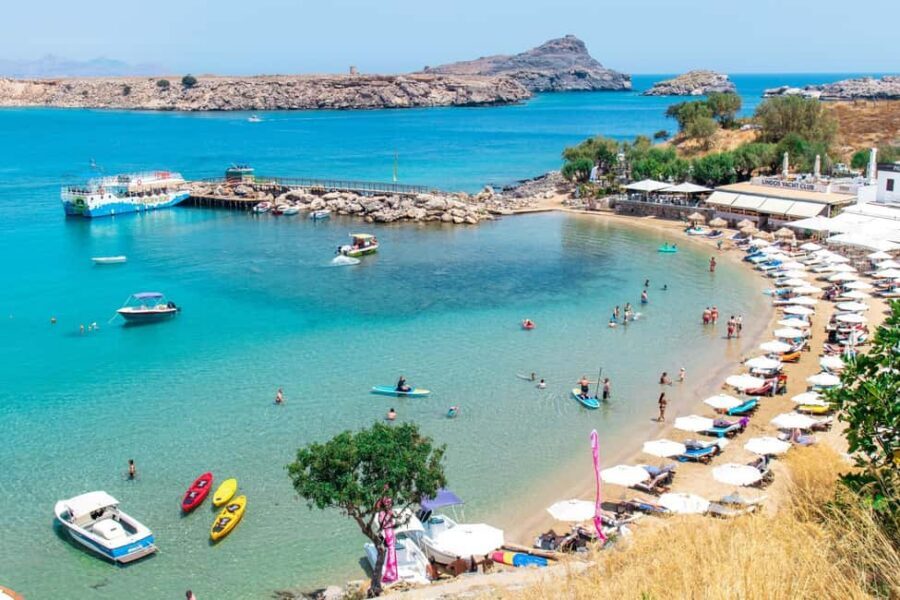 Rhodes: Easy Morning Transfer to Lindos & 4 Hours Free Time - Manos Going Bus Comfort, Pickup Choices, and the Lindos Map