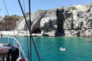 Rhodes Exclusive Swim Cruise Cocktail Open bar & Gourmet Buffet - Ladiko and Anthony Quinn Bay: snorkeling in deep water and cave-bay vibes