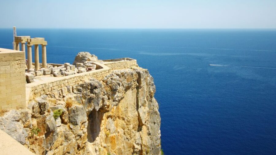 Rhodes: Lindos Acropolis Entry Ticket & Optional Audio Guide - What you’ll actually see up close: Temple of Athena Lindia
