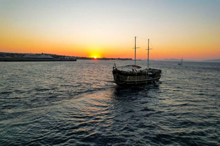 Rhodes: Sunset Cruise with Greek BBQ and Unlimited Drinks - The first sailing hour: Rhodes coastline views and getting comfy