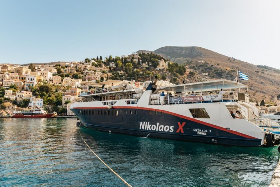Rhodes: Symi Island & Panormitis Monastery Day Trip by Boat - Panormitis Monastery free hour: candles, architecture, and crowd reality