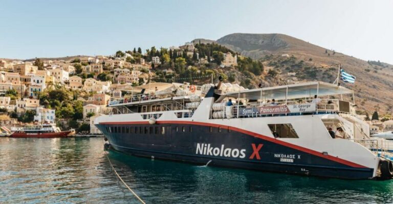 Rhodes: Symi Island & Panormitis Monastery Day Trip by Boat - Nikolaos X ferry ride: speed, seating choices, and comfort tips