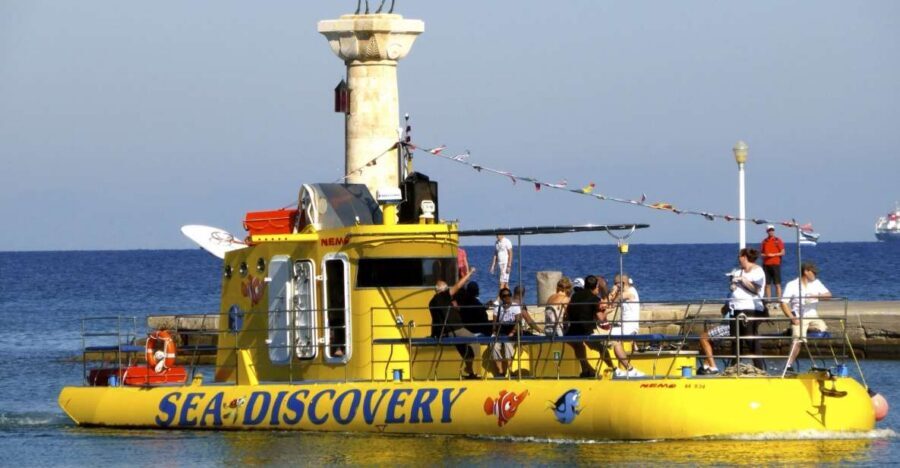 Rhodes Town: Yellow Submarine Cruise with Underwater Views - Passing the Knights’ Palace and Rhodes Old Town From the Water