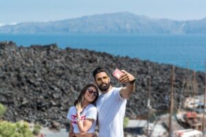 Santorini Caldera Cruise Tour (Volcano, Hot Springs, Thirassia) - The Hot Springs at Palea Kameni: Warm Water, Short Swim Time